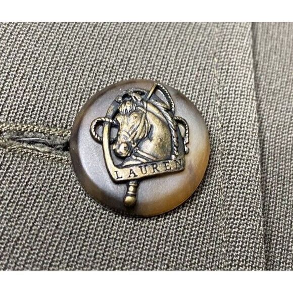 Vintage Lauren Ralph Lauren‎ Equestrian Blazer Womens 4 Horse Buttons Wool USA - Picture 7 of 15